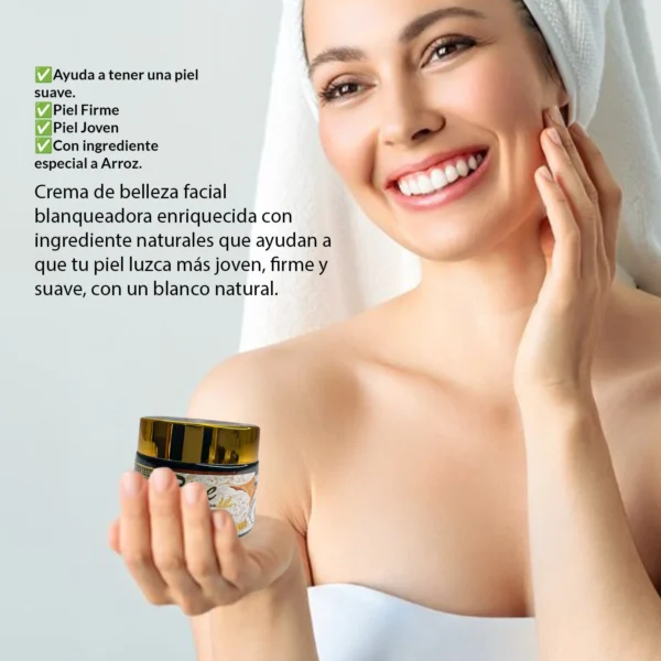 Crema Blanqueadora De Arroz Orgánico 55g